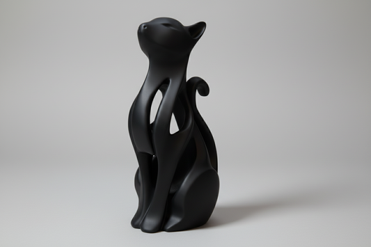 Statuetta Gatto Scultoreo Minimal