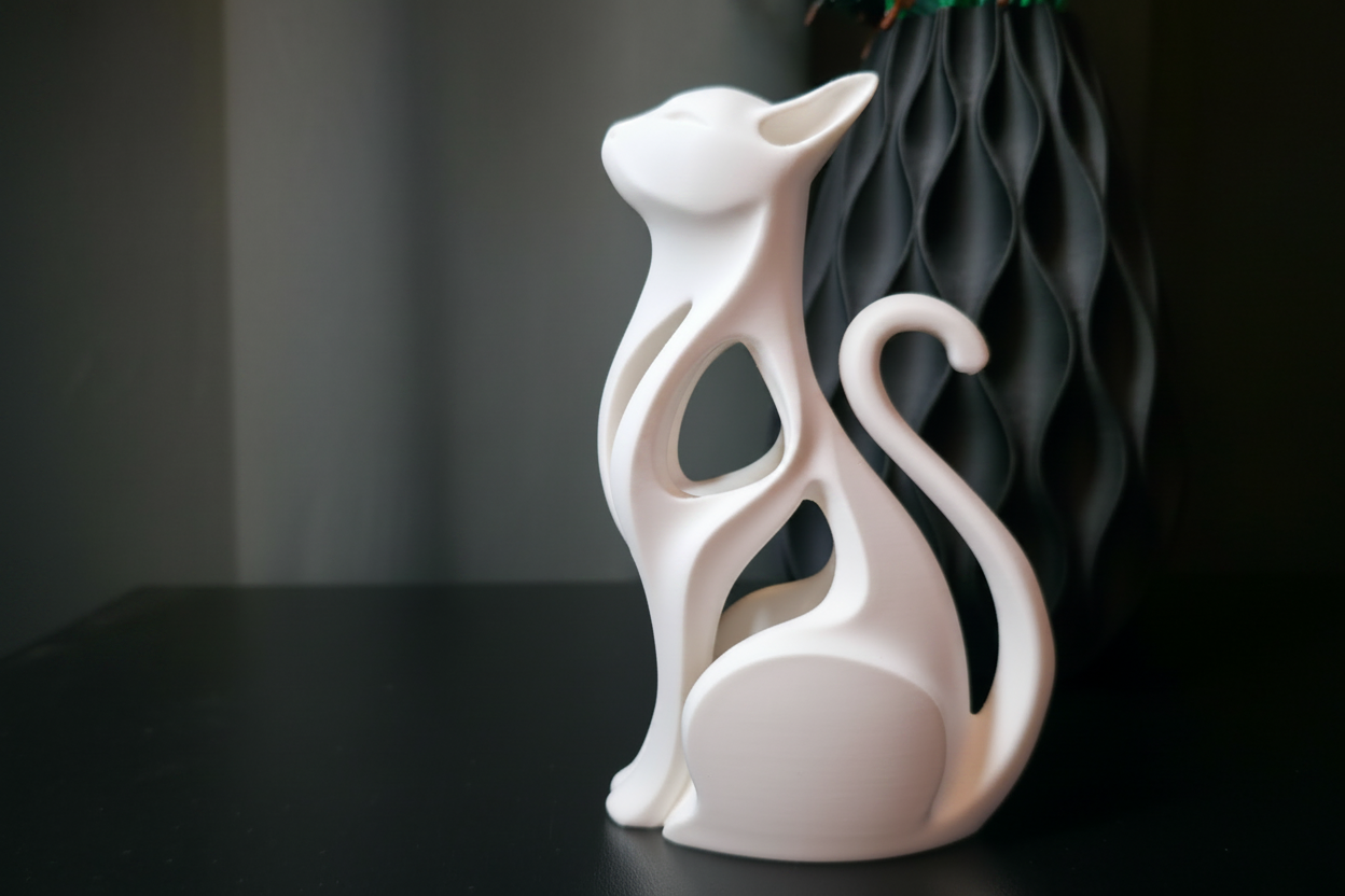 Statuetta Gatto Scultoreo Minimal
