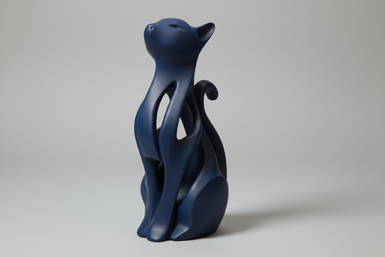 Statuetta Gatto Scultoreo Minimal