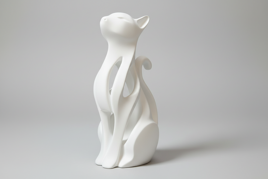 Statuetta Gatto Scultoreo Minimal