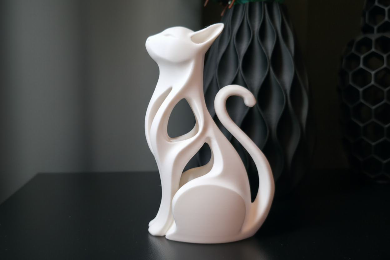 Statuetta Gatto Scultoreo Minimal